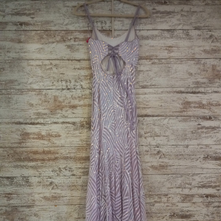 LAVENDER SPARKLY LONG DRESS