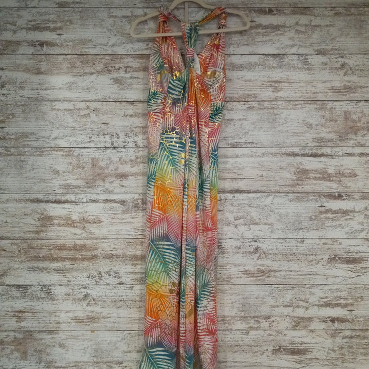 PINK/COLORFUL MAXI DRESS (NEW)