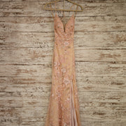 PINK FLORAL LONG DRESS (NEW)