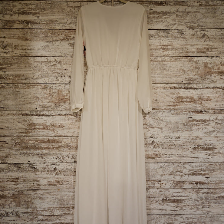 WHITE LONG EVENING GOWN (NEW)