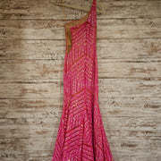 PINK SEQUIN LONG DRESS