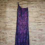 BLUE/PURPLE SPARKLY LONG DRESS