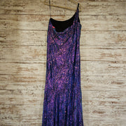 BLUE/PURPLE SPARKLY LONG DRESS