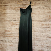 GREEN LONG EVENING GOWN