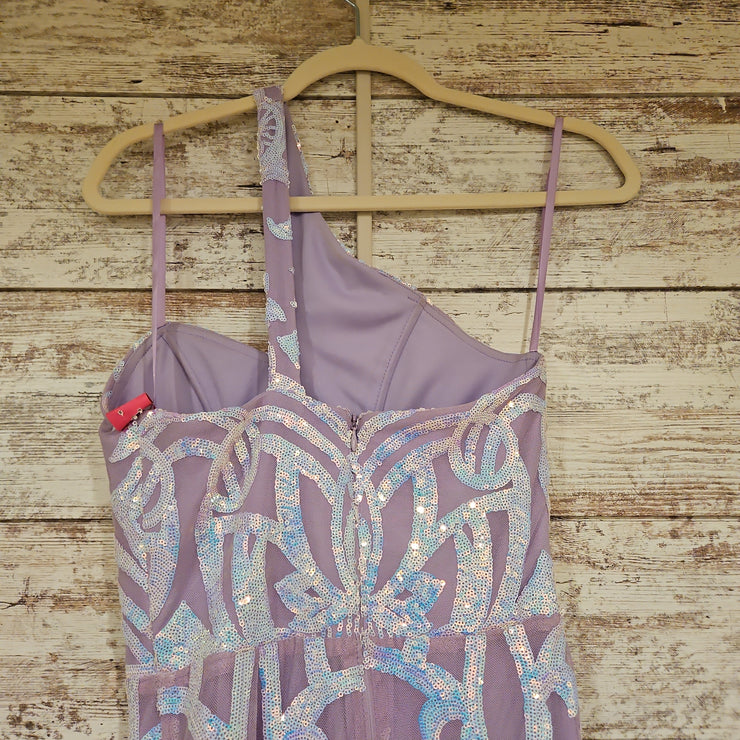 LAVENDER SPARKLY LONG DRESS
