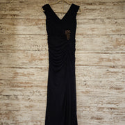 NAVY LONG EVENING GOWN