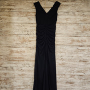NAVY LONG EVENING GOWN