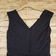 NAVY LONG EVENING GOWN