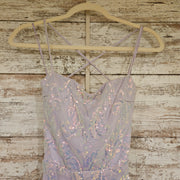 LAVENDER SPARKLY LONG DRESS