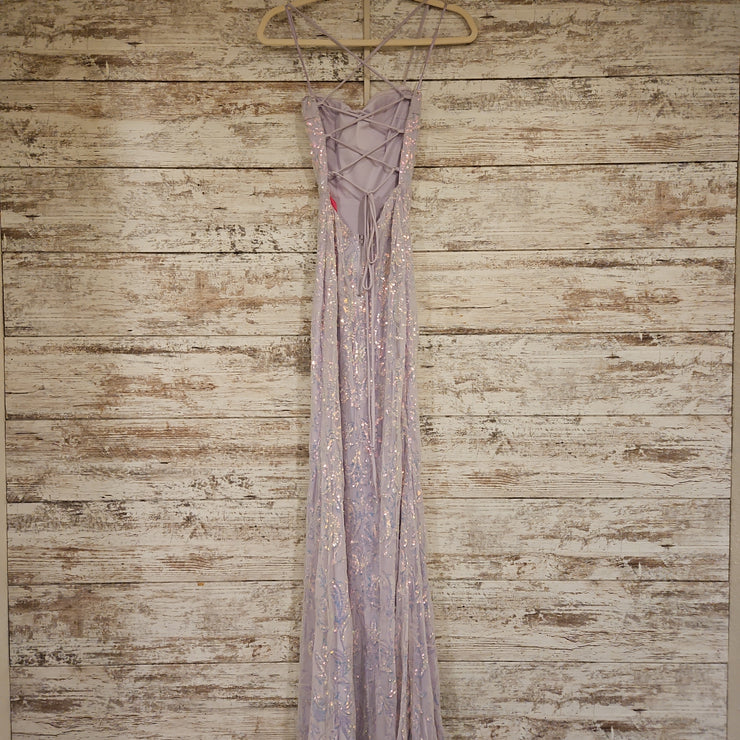 LAVENDER SPARKLY LONG DRESS