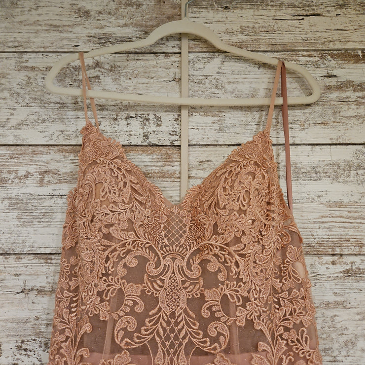 PINK LACE GOWN (NEW)