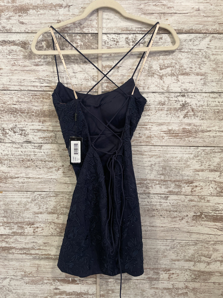 NAVY/FLORAL SHORT DRESS (NEW)