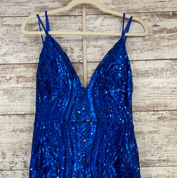 ROYAL BLUE SPARKLY MERMAID GOW