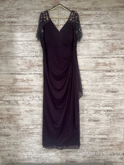 PURPLE LONG EVENING GOWN