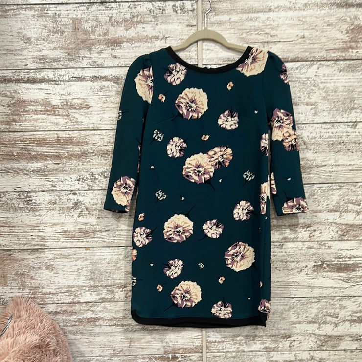 GREEN/FLORAL SHORT DRESS