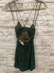 GREEN SEQUIN SHORT DRESS (NEW)