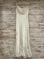 WHITE LONG EVENING GOWN