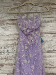 LAVENDER SPARKLY LONG DRESS-NE