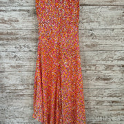 PINK/ORANGE SEQUIN LONG DRESS