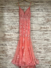 PINK/FLORAL MERMAID GOWN