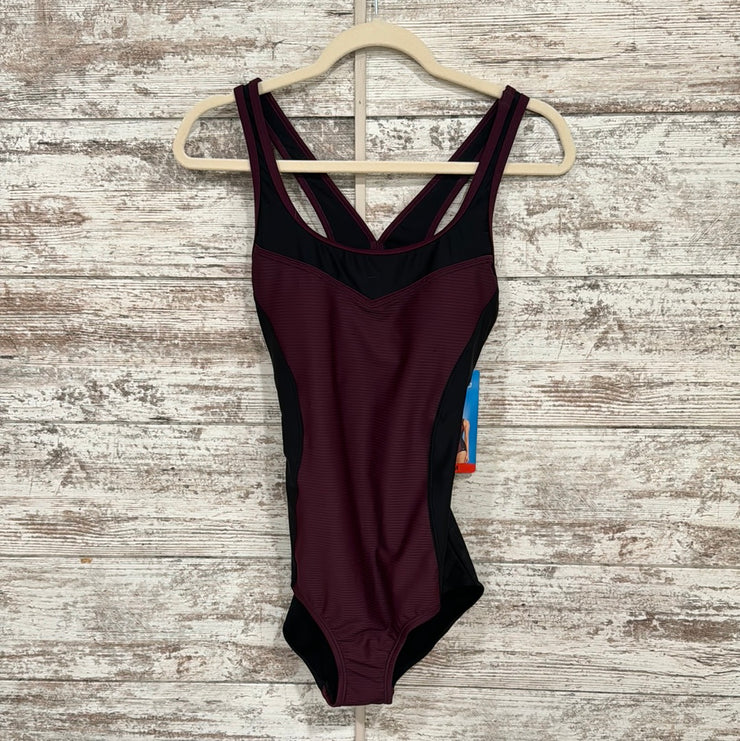 PURPLE/BLACK SWIMSUIT-NEW $82