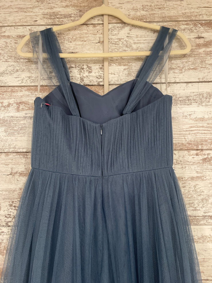 BLUE A LINE GOWN