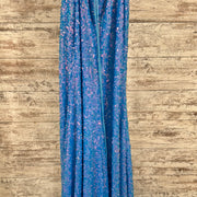 BLUE FULL SEQUIN LONG DRESS