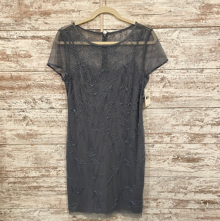 BLUE/GRAY SPARKLY SHORT DRESS