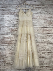 IVORY SPARKLY TIERED A LINE