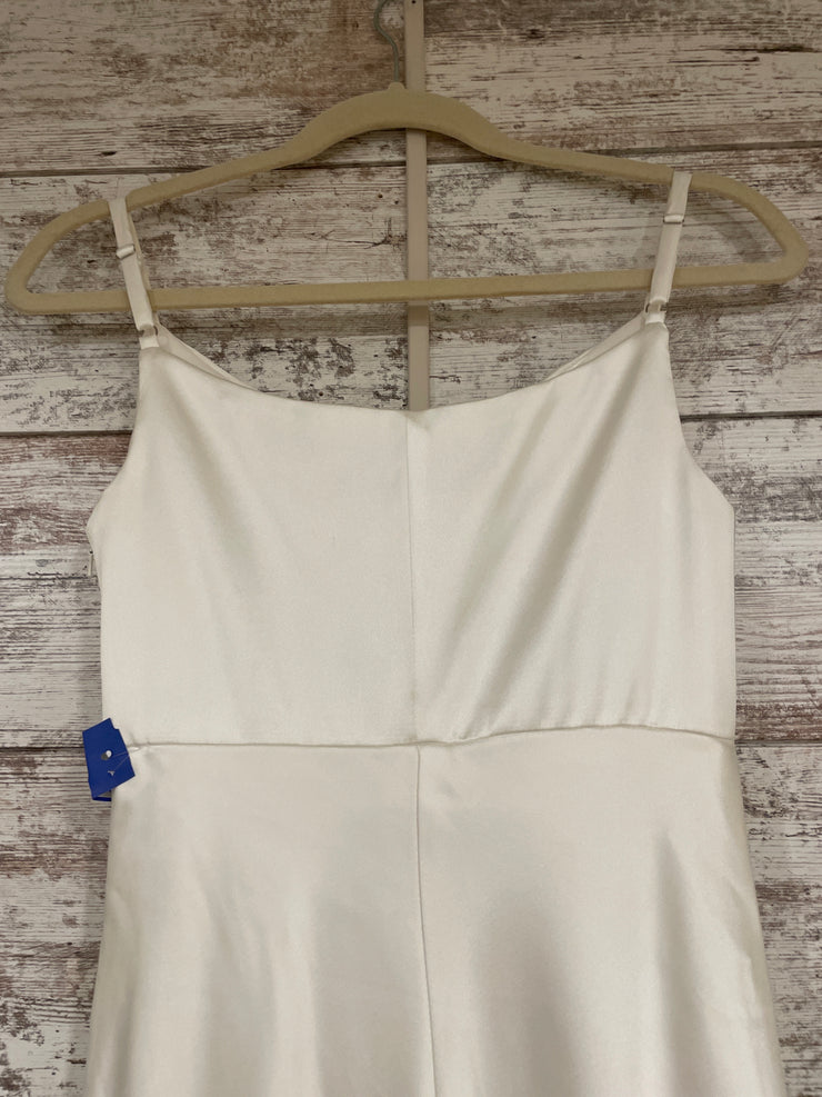 WHITE LONG EVENING GOWN