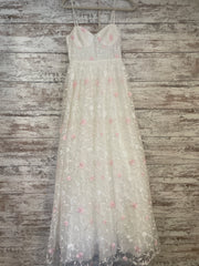 WHITE/PINK FLORAL A LINE (NEW)
