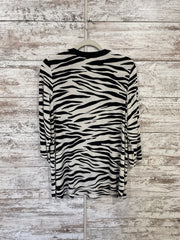BLACK/WHITE ZEBRA TOP $89