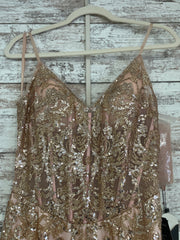PINK/GOLD SPARKLY MERMAID- NEW