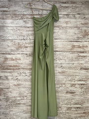 GREEN LONG EVENING GOWN