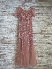 PINK SPARKLY LONG DRESS (NEW)