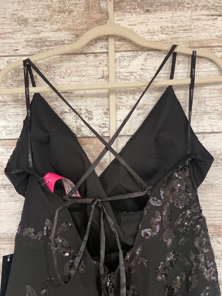 BLACK SPARKLY LONG DRESS (NEW)