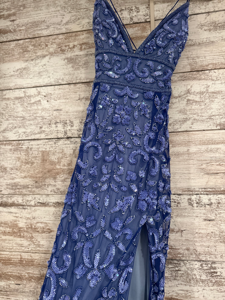 BLUE SPARKLY LONG DRESS (NEW)