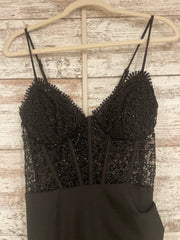 BLACK LONG EVENING GOWN