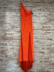 ORANGE FULL SEQUIN LONG DRESS