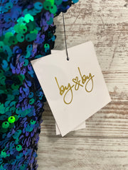 GREEN SEQUIN SHORT DRESS - NEW