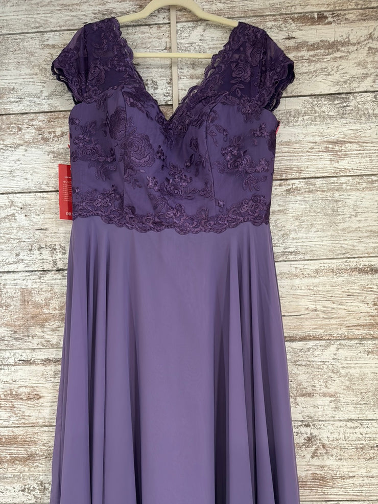 PURPLE LONG EVENING GOWN (NEW)
