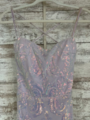 LAVENDER SPARKLY LONG DRESS