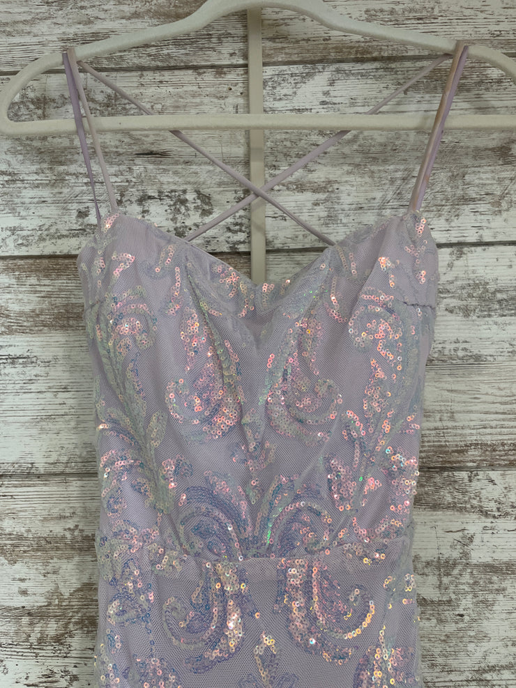 LAVENDER SPARKLY LONG DRESS