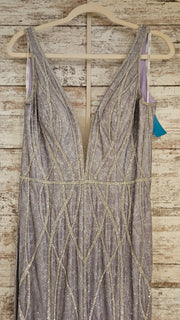 LAVENDER/SILVER LONG DRESS-NEW