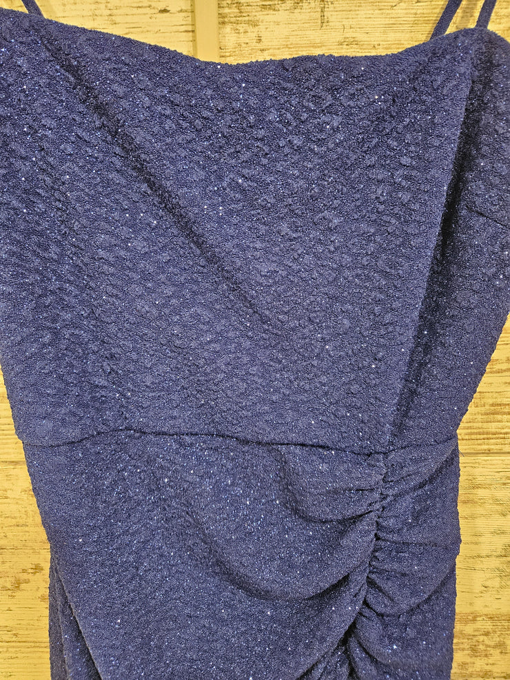 ROYAL BLUE SPARKLY SHORT DRESS