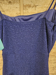 ROYAL BLUE SPARKLY SHORT DRESS