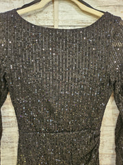 BLACK SPARKLY SHORT DRESS