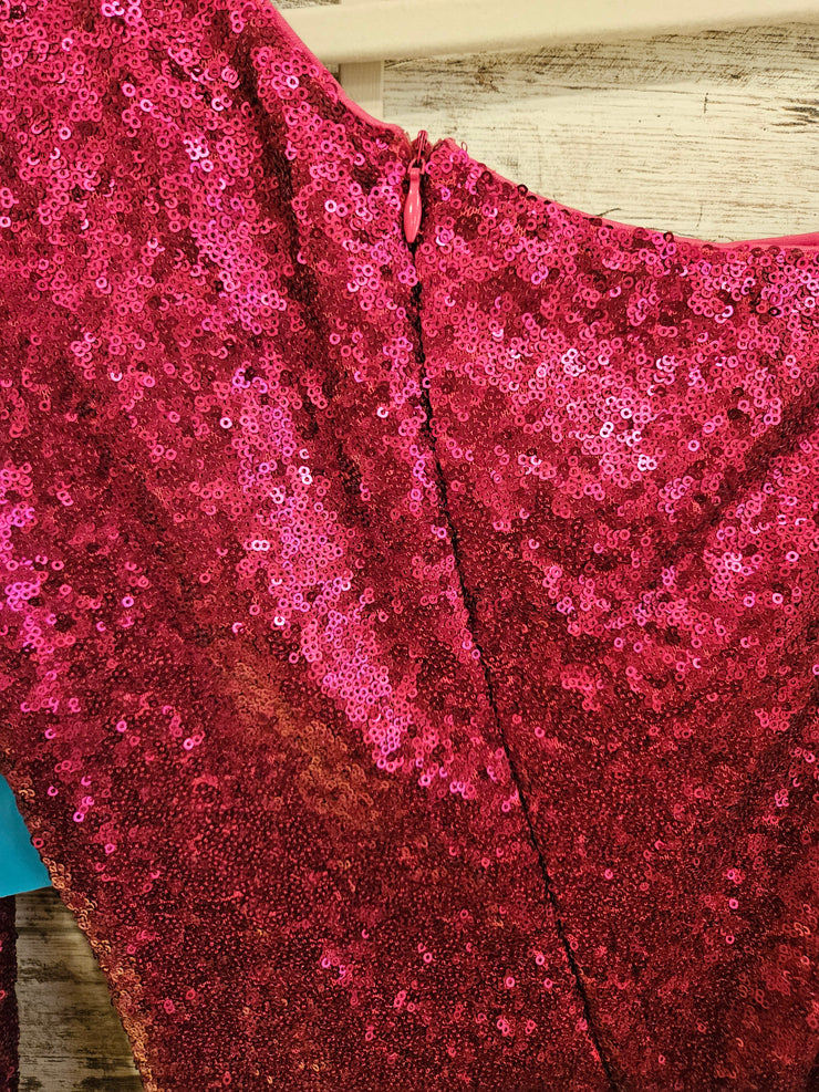 PINK SPARKLY SHORT DRESS-NEW