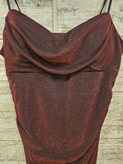 RED SPARKLY SHORT DRESS