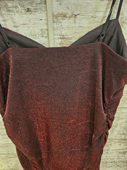 RED SPARKLY SHORT DRESS